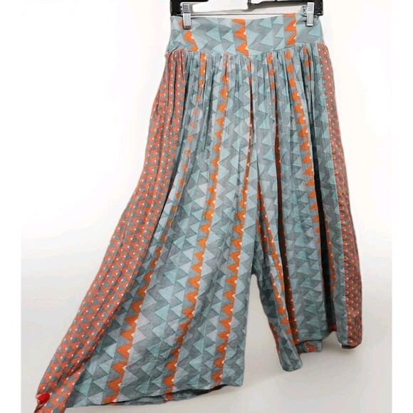 Anthropologie Pants - Anthropologie Feather Bone Demetria wide-leg palazzo pants Geo Print Womens S